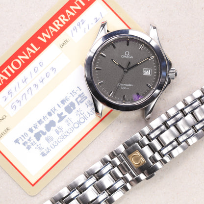 Omega Seamaster 25114100 | 35mm | 1992 | Cadran gris antracite | Acier