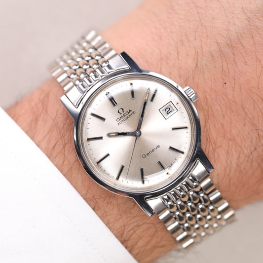 Omega Genève  166.070 | 35mm | 1971 | Cadran argent | Acier