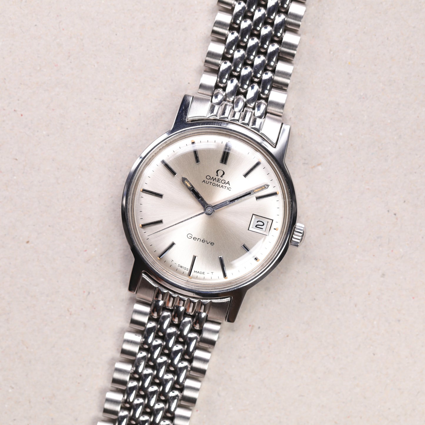 Omega Genève  166.070 | 35mm | 1971 | Cadran argent | Acier