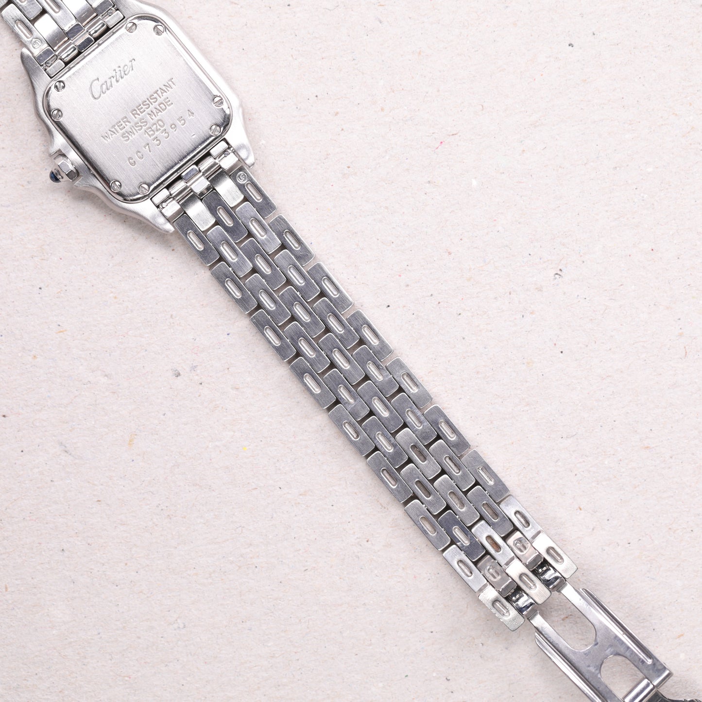 Cartier Panthere 1320 | 22 mm | CIRCA 1990 | Cadran blanc | Acier