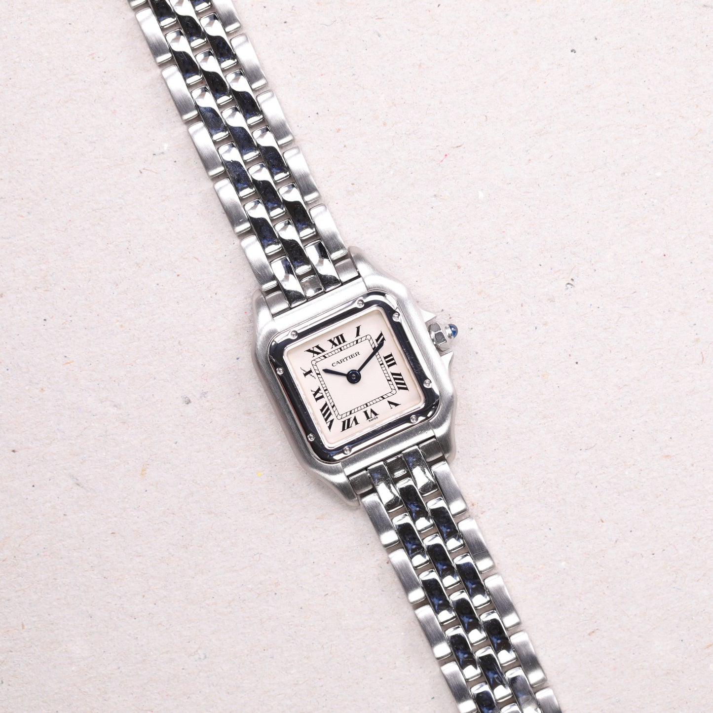 Cartier Panthere 1320 | 22 mm | CIRCA 1990 | Cadran blanc | Acier