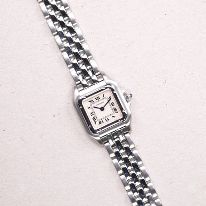 Cartier Panthere 1320 | 22 mm | CIRCA 1990 | Cadran blanc | Acier