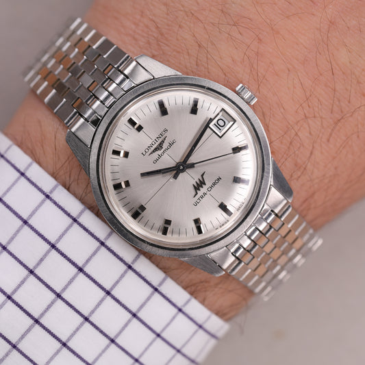 Longines 8309 | 34,5mm | CIRCA 1970 | Cadran argent | Acier