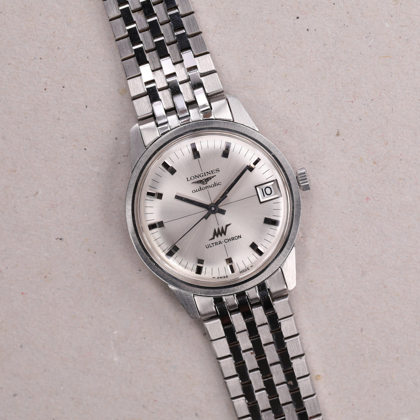 Longines 8309 | 34,5mm | CIRCA 1970 | Cadran argent | Acier