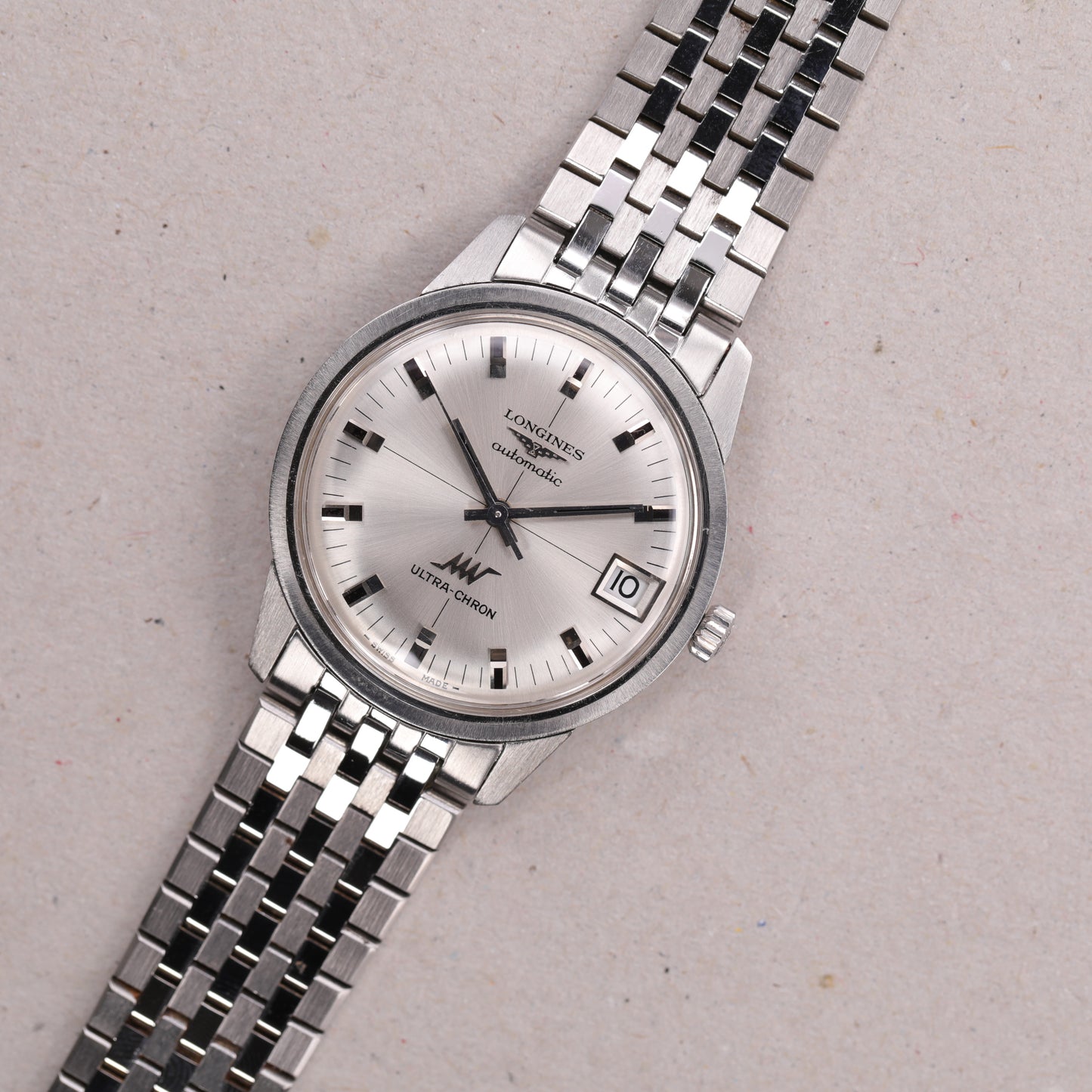 Longines 8309 | 34,5mm | CIRCA 1970 | Cadran argent | Acier