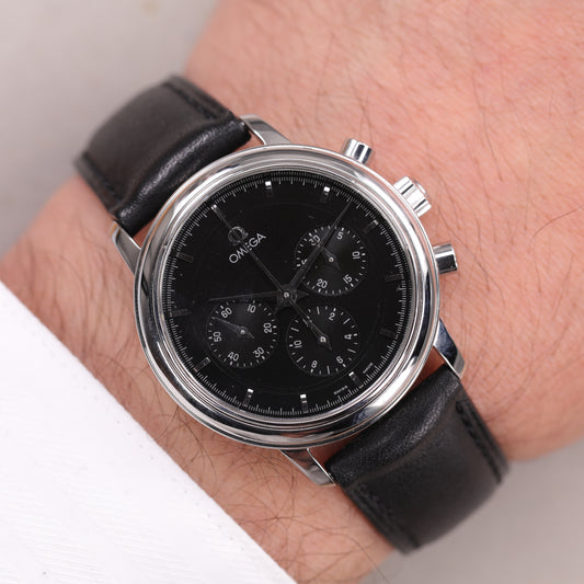 Omega de Ville Prestige 145.0050 | 36 mm | 1985 | Cadran noir | Acier