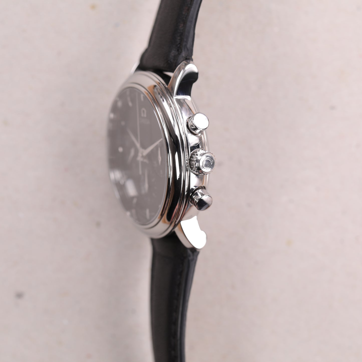 Omega de Ville Prestige 145.0050 | 36 mm | 1985 | Cadran noir | Acier