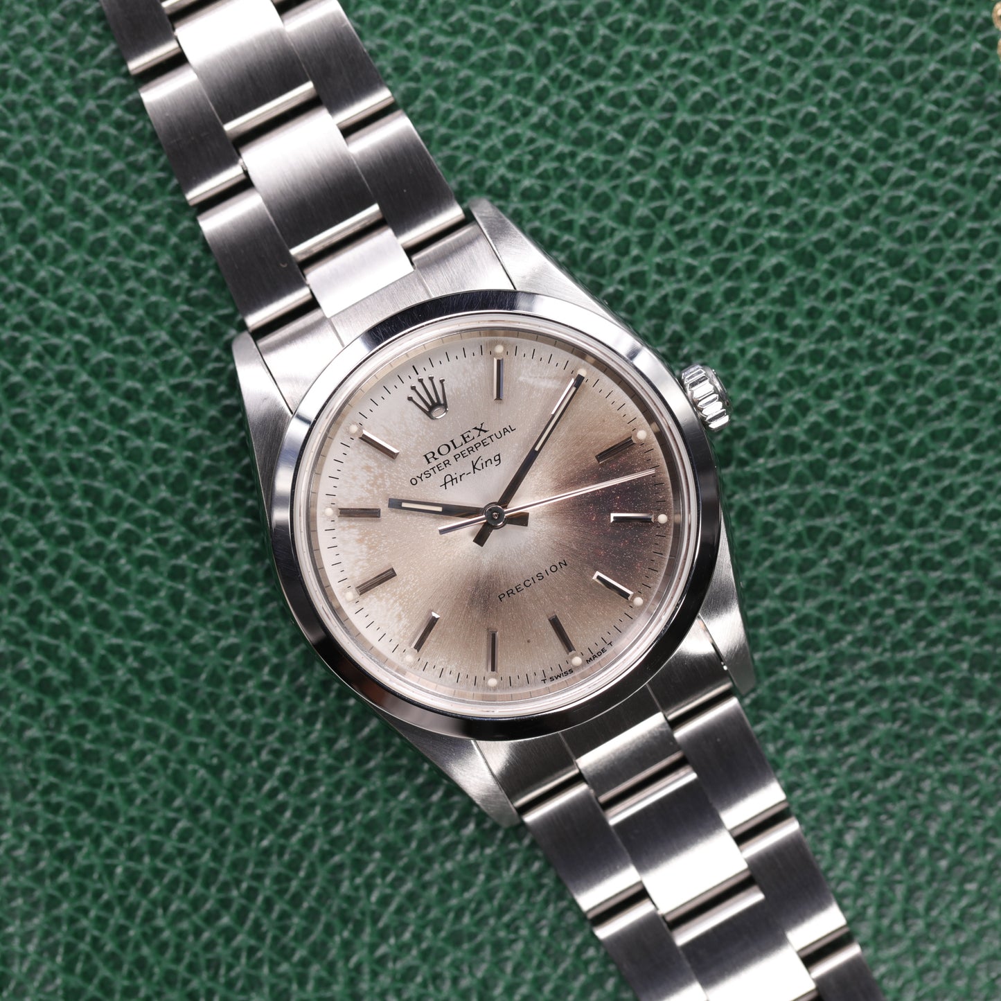 Rolex 14000 | 34mm | 1998 | Cadran Patiné | Écrin Rolex | Acier