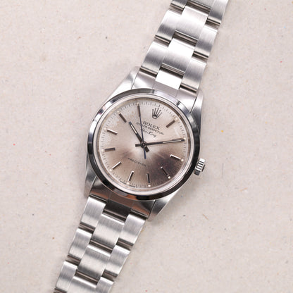 Rolex 14000 | 34mm | 1998 | Cadran Patiné | Écrin Rolex | Acier
