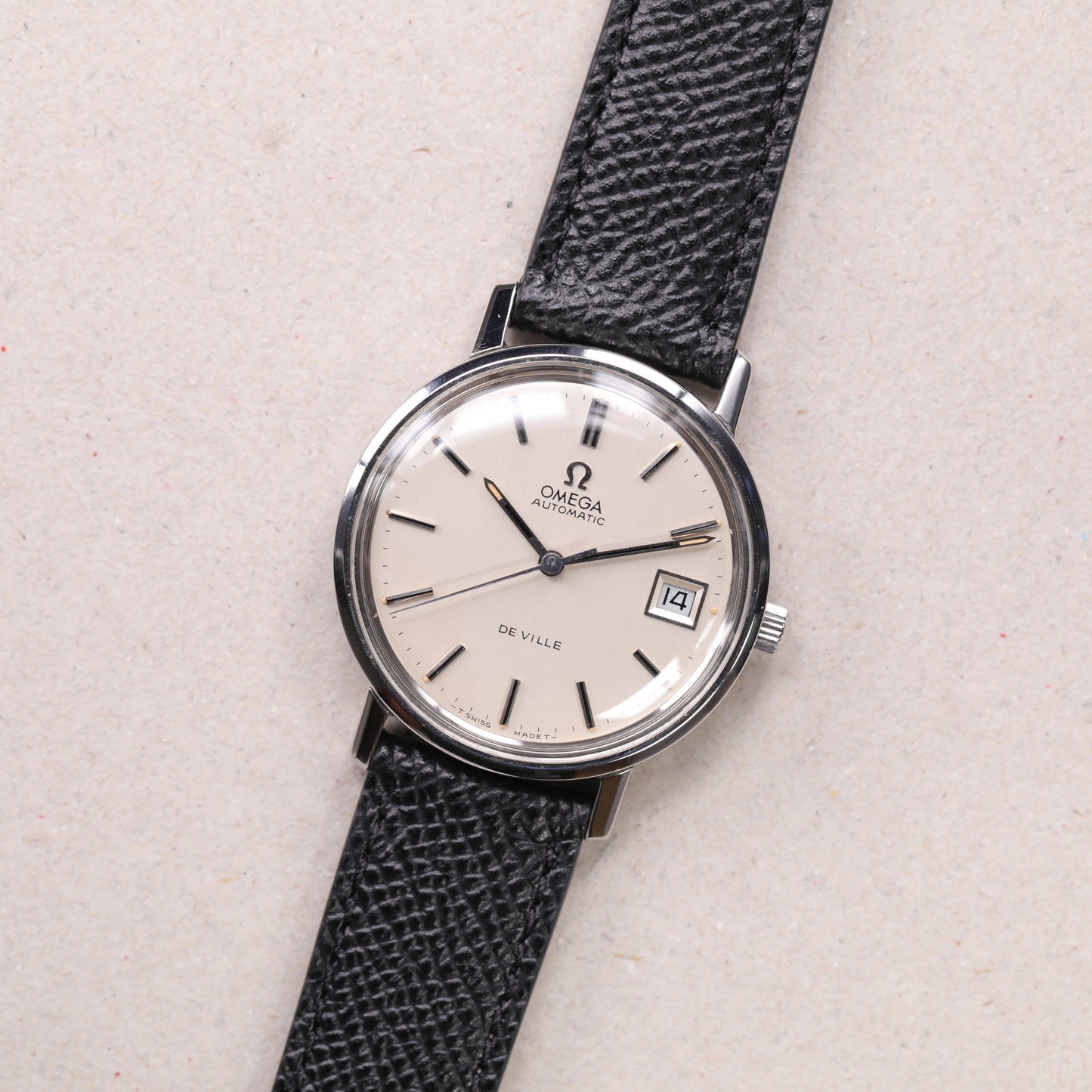 Omega de Ville 166.0161 | 35 mm | 1973 | Cadran argent | Acier