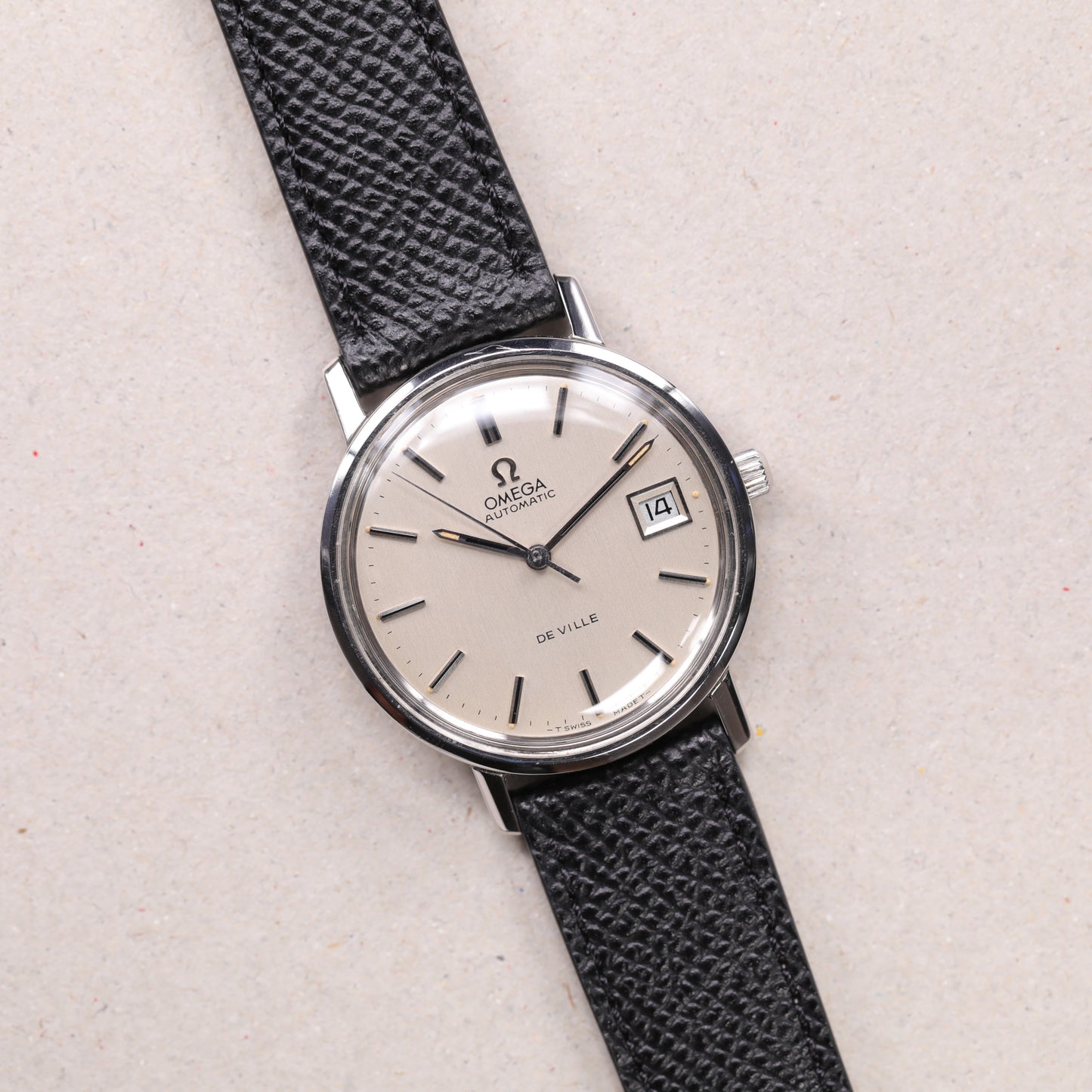Omega de Ville 166.0161 | 35 mm | 1973 | Cadran argent | Acier