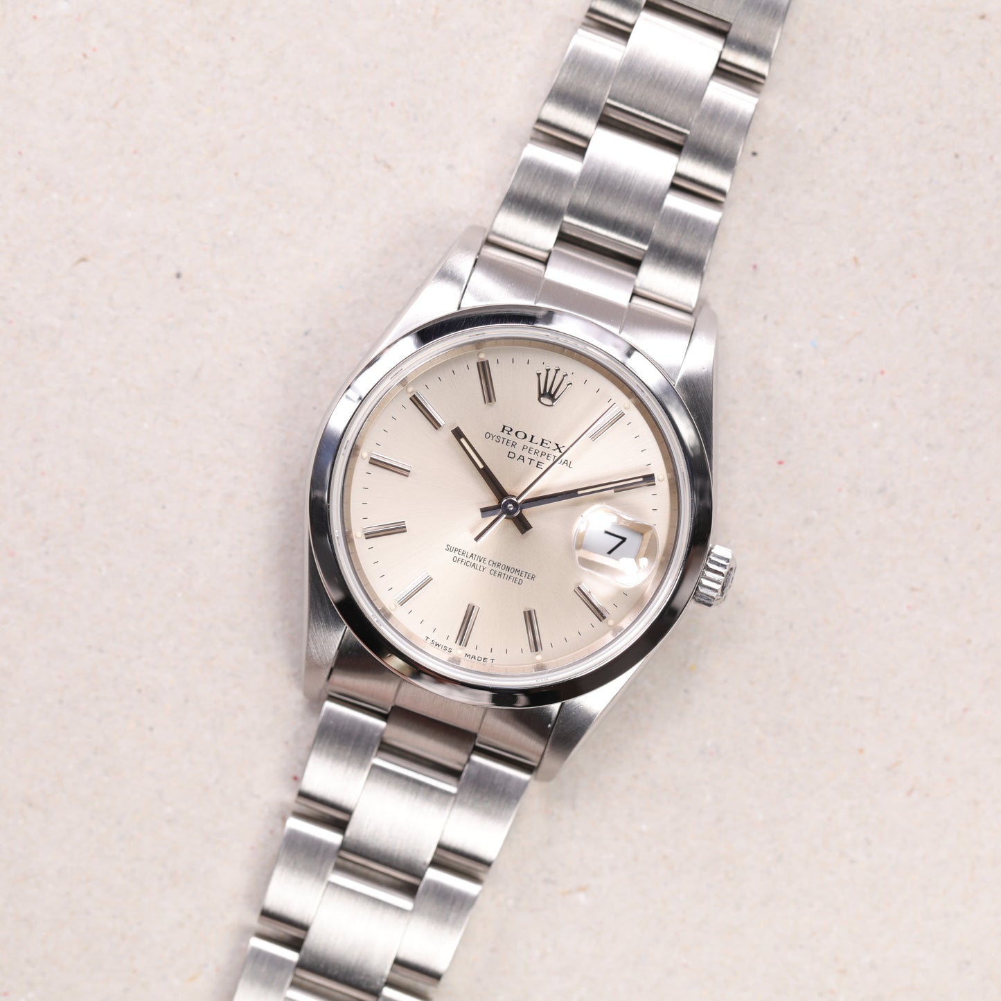 Rolex 15200 | 34 mm | 1994 | Cadran argent (beige) | Acier