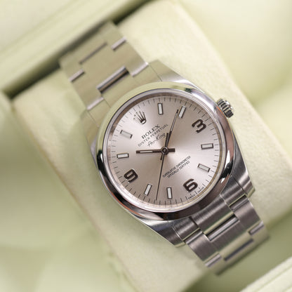 Rolex 114200 | 34 mm | 2012 | Cadran argent | Boite & Papiers | Acier