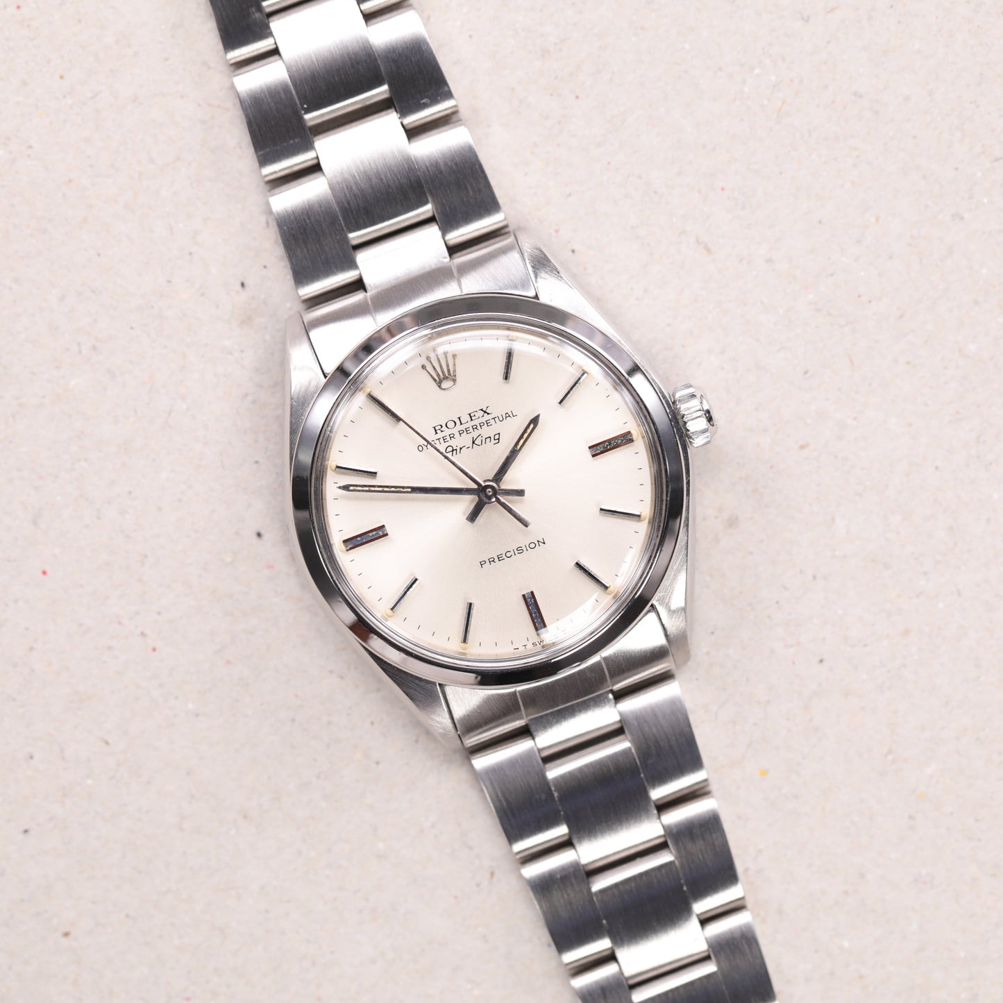 Rolex 5500 | 34 mm | 1981 | Cadran argent (beige) | Acier