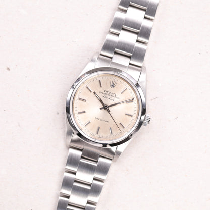 Rolex 14000 | 34mm | 1998 | Cadran argent | Acier