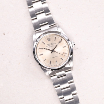 Rolex 14000 | 34mm | 1998 | Cadran argent | Acier