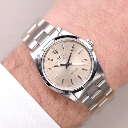 Rolex 14000 | 34mm | 1998 | Cadran argent | Acier