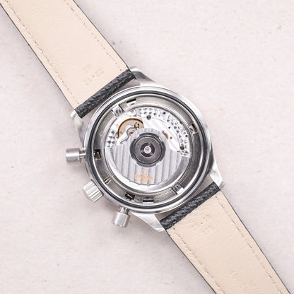 Omega 52905007 | 38 mm | 1998 | Cadran noir | Boite & Papiers | Acier