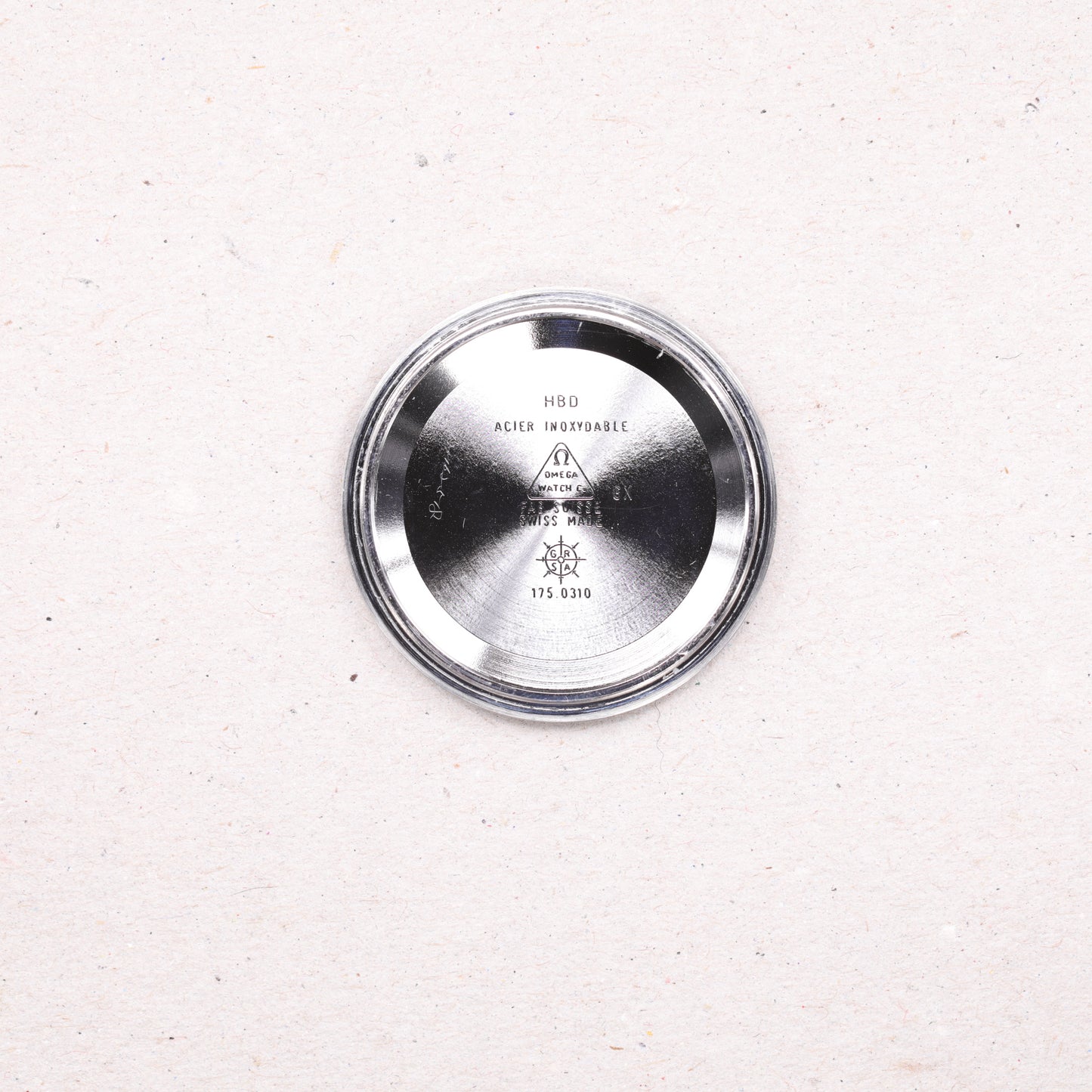 Omega 52905007 | 38 mm | 1998 | Cadran noir | Boite & Papiers | Acier