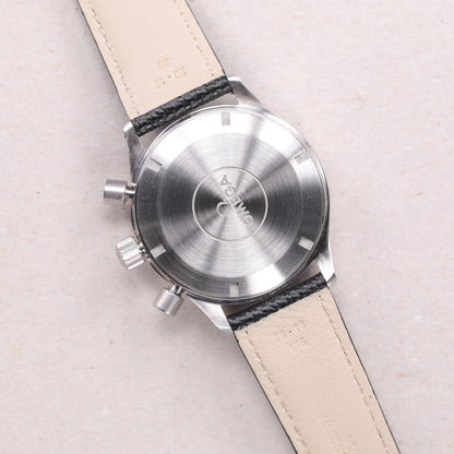 Omega 52905007 | 38 mm | 1998 | Cadran noir | Boite & Papiers | Acier