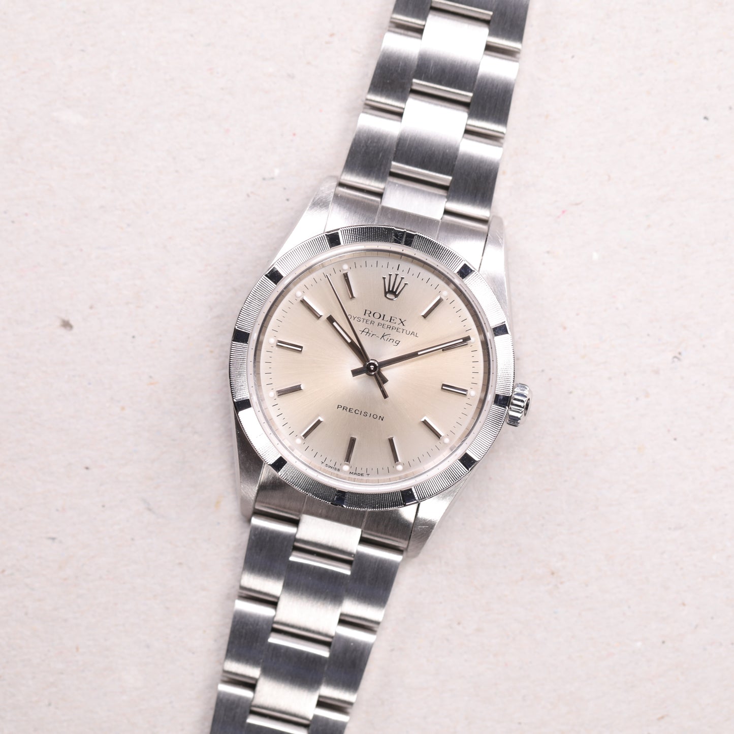 Rolex 14010 | 34 mm | 1998 | Cadran argent | Acier