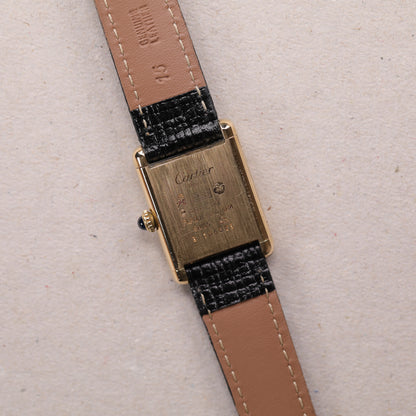 Cartier Must | 20*28mm | CIRCA 1980 | Cadran marron | Vermeil