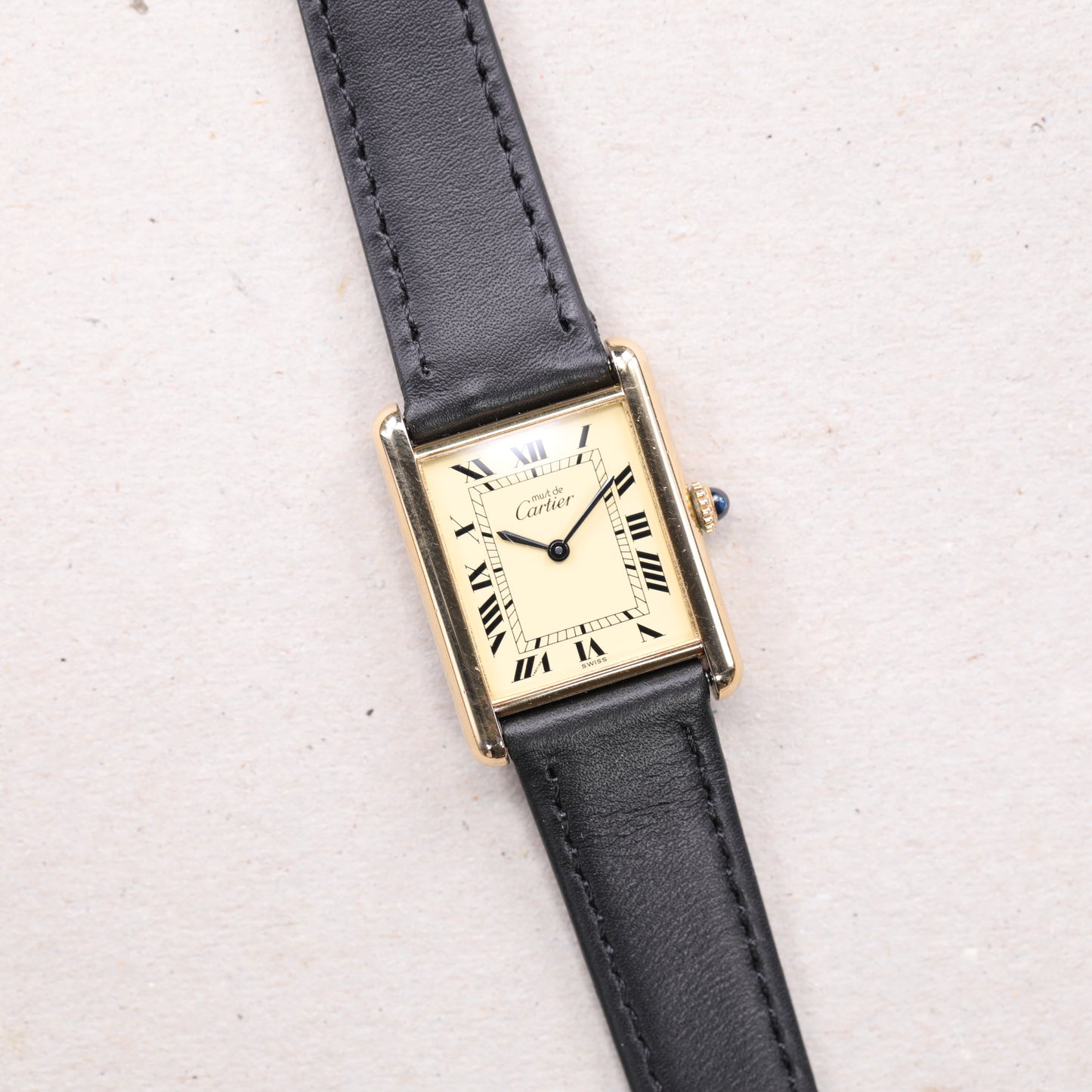 Cartier Must | 23*31mm | CIRCA 1980 | Cadran beige | Vermeil