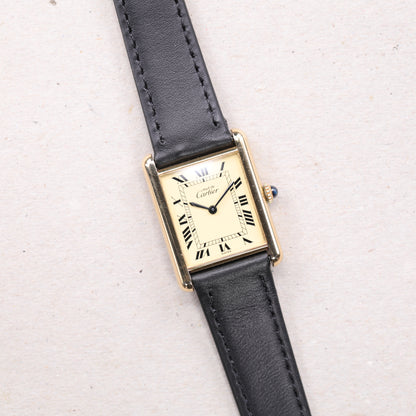 Cartier Must | 23*31mm | CIRCA 1980 | Cadran beige | Vermeil