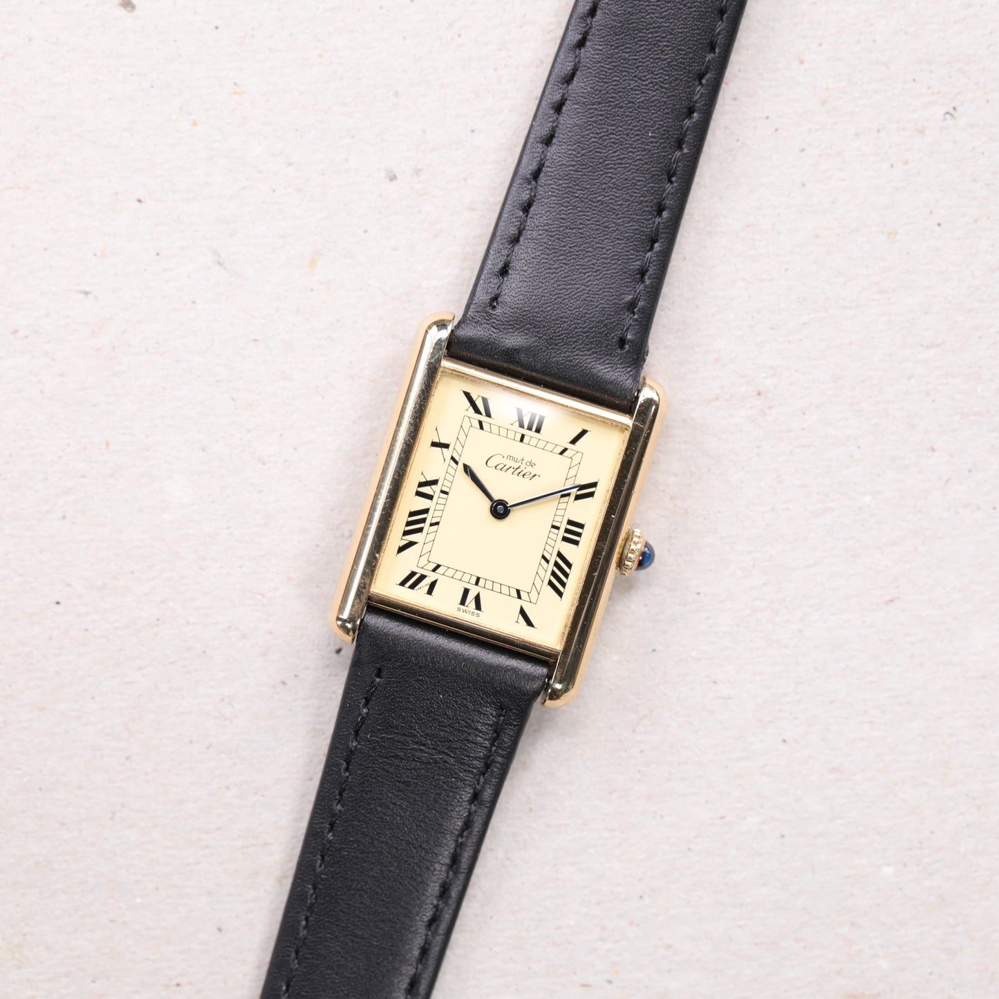 Cartier Must | 23*31mm | CIRCA 1980 | Cadran beige | Vermeil