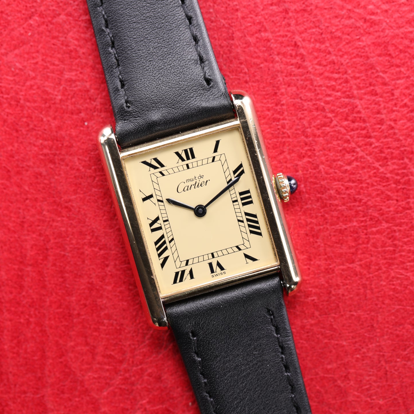 Cartier Must | 23*31mm | CIRCA 1980 | Cadran beige | Vermeil
