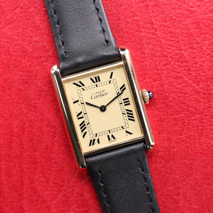 Cartier Must | 23*31mm | CIRCA 1980 | Cadran beige | Vermeil