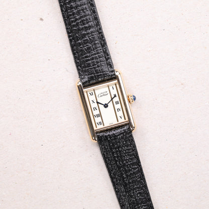 Cartier Must | 20*28mm | CIRCA 1990 | Cadran beige | Vermeil