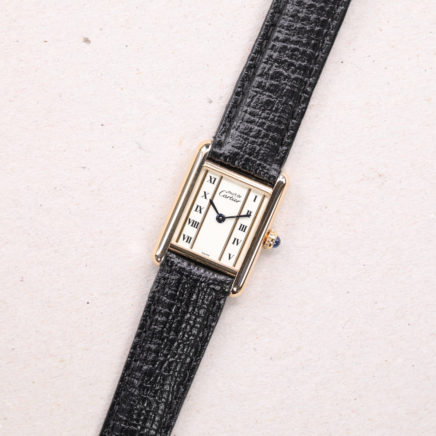 Cartier Must | 20*28mm | CIRCA 1990 | Cadran beige | Vermeil
