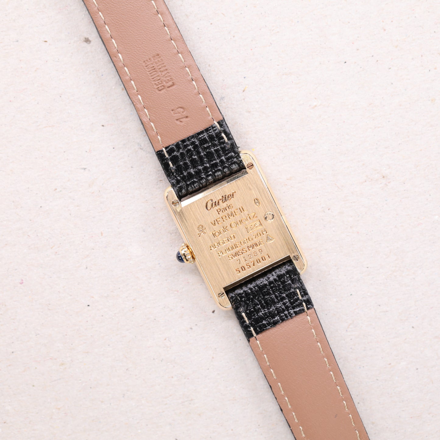 Cartier Must | 20*28mm | CIRCA 1990 | Cadran beige | Vermeil