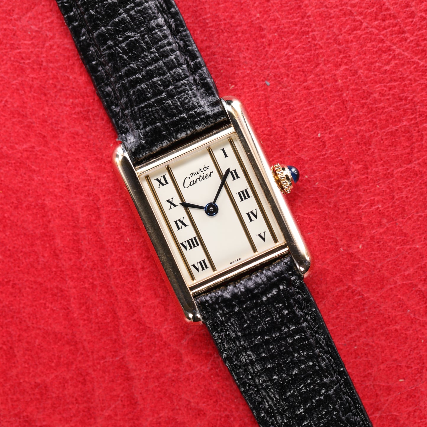 Cartier Must | 20*28mm | CIRCA 1990 | Cadran beige | Vermeil