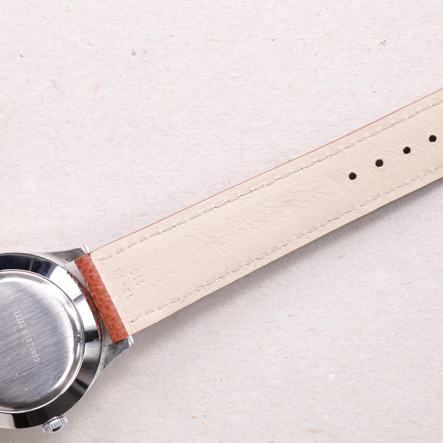 Leonidas Triple Date Moon Phase | 35 mm | CIRCA 1950 | Acier