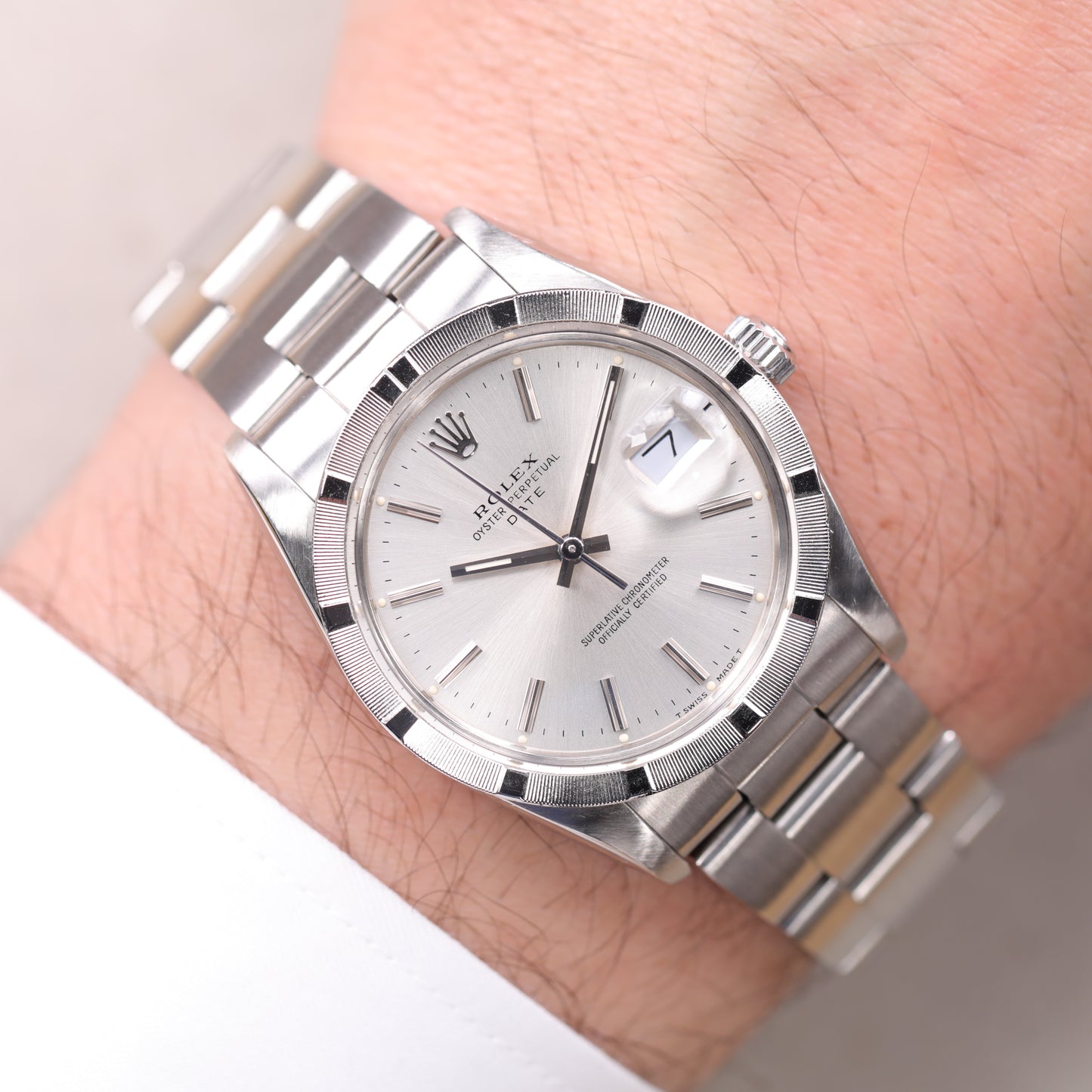 Rolex 15010 | 34 mm | 1987 | Cadran Argent | Acier