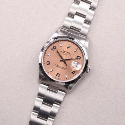 Rolex 15200 | 34 mm | 1998 | Cadran rose | Acier