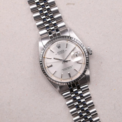 Rolex 1603 | 36 mm | 1973 | Cadran argent | Écrin Rolex | Acier