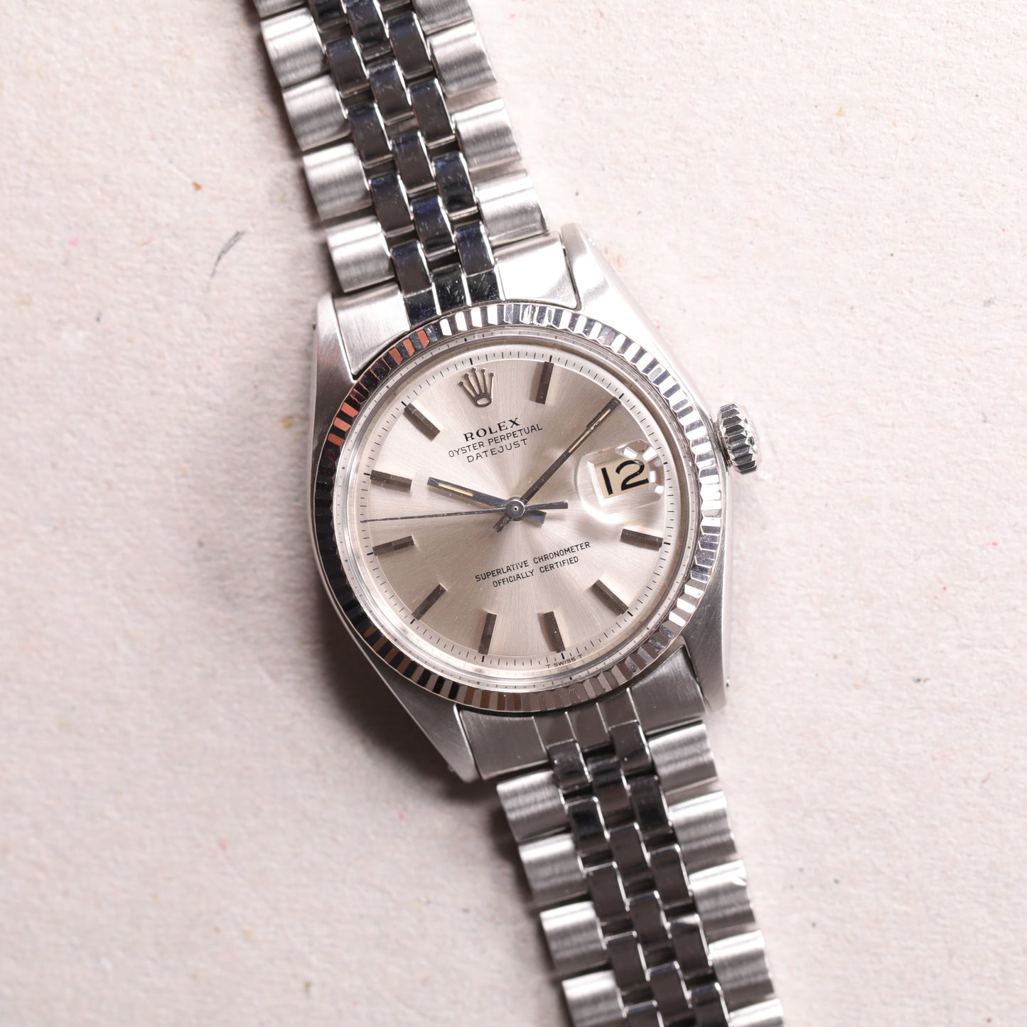 Rolex 1601 | 36 mm | 1969 | Cadran argent | Acier