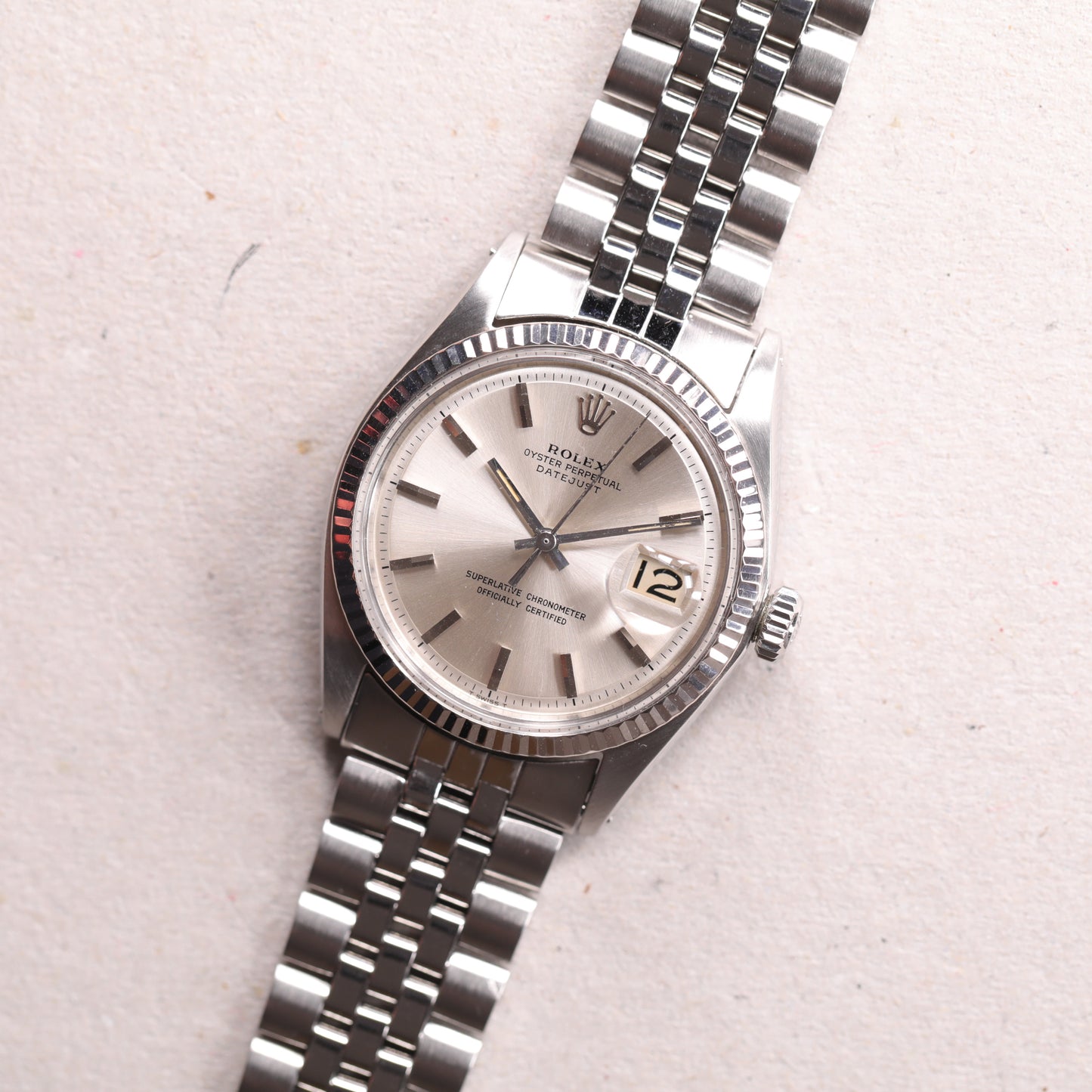 Rolex 1601 | 36 mm | 1969 | Cadran argent | Acier