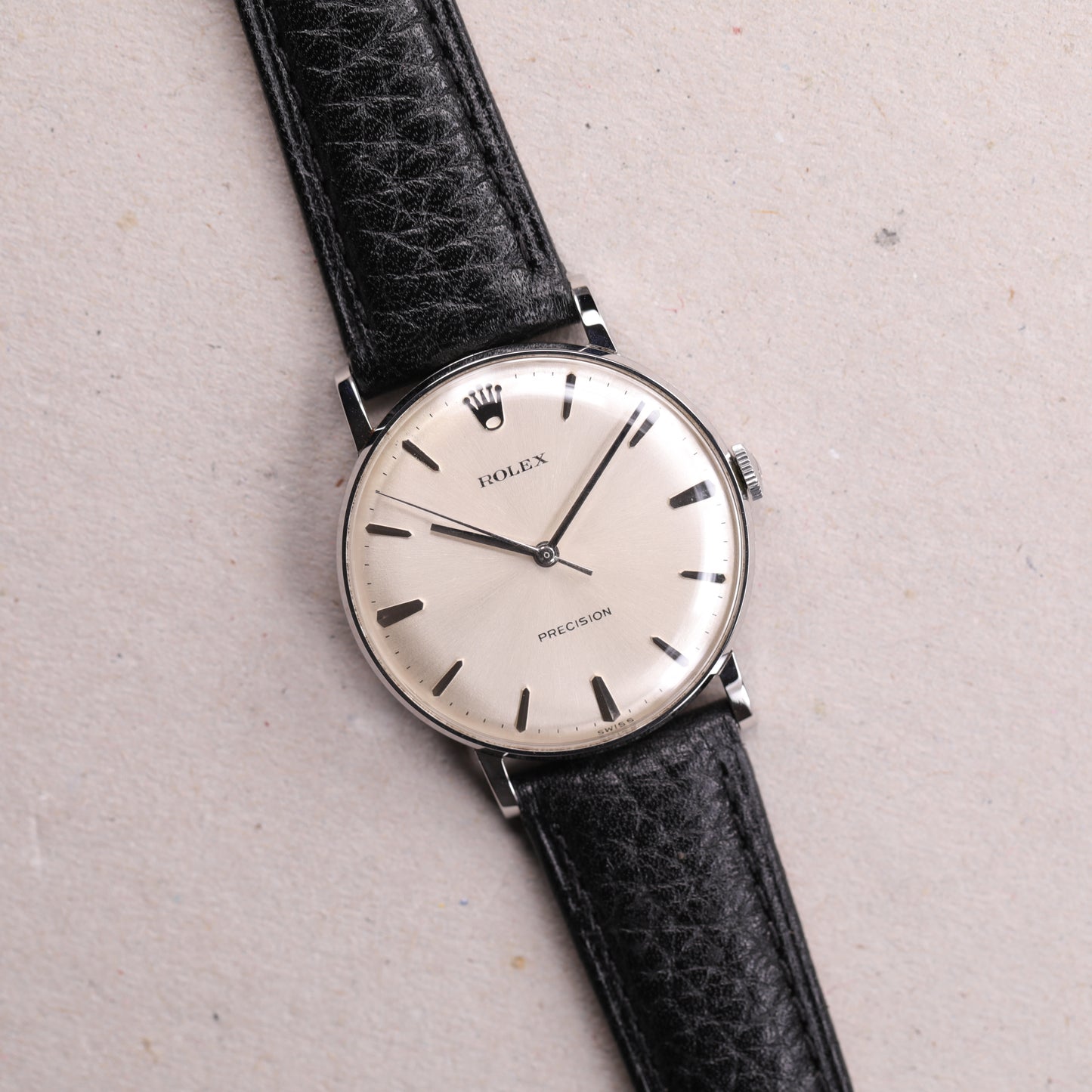 Rolex Precision 9829 | 34 mm | 1972 | Cadran argent | Acier