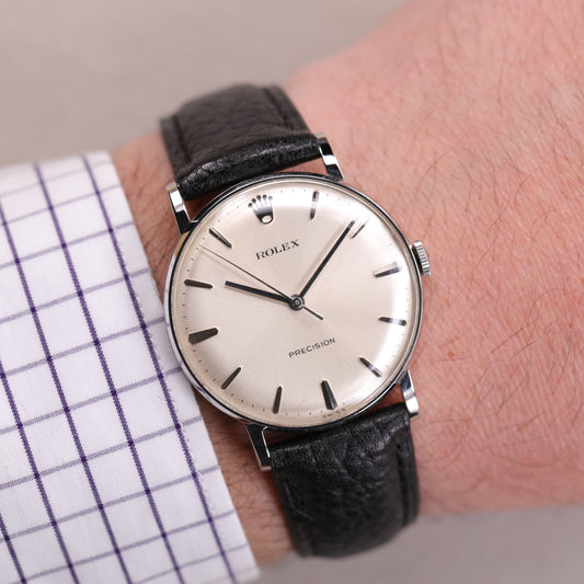 Rolex Precision 9829 | 34 mm | 1972 | Cadran argent | Acier