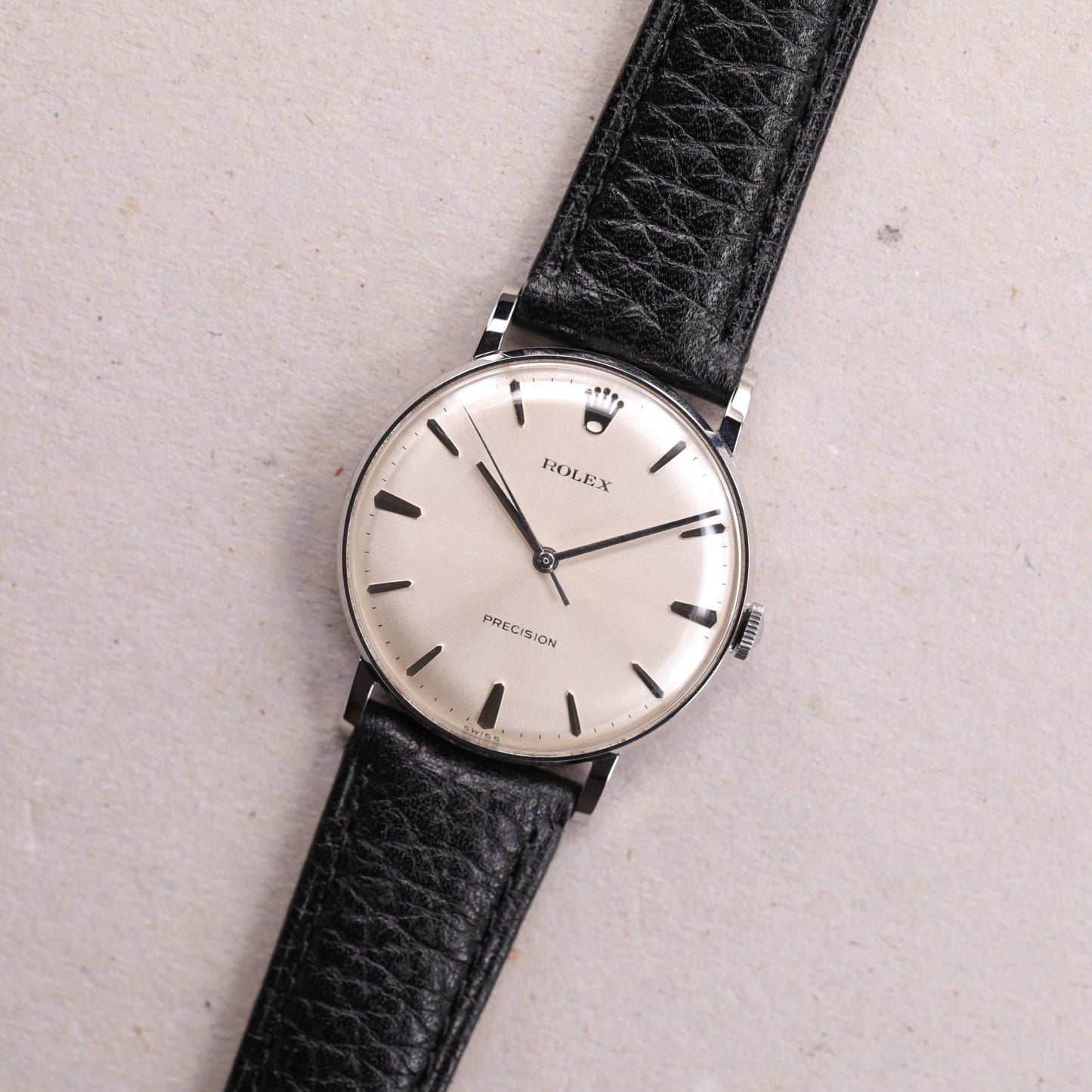 Rolex Precision 9829 | 34 mm | 1972 | Cadran argent | Acier