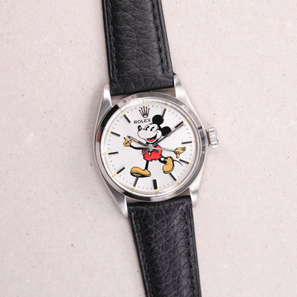 Rolex 6426 | 34 mm | 1970 | Cadran Mickey Mouse Aftermarket+ Cadran argent | Acier