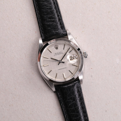 Rolex 6694 | 34 mm | 1974 | Cadran argent texturé lin | Acier
