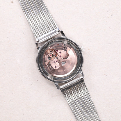 Omega 165.008 | 34,5 mm | 1968 | Cadran texturé Lin | Écrin Omega | Acier