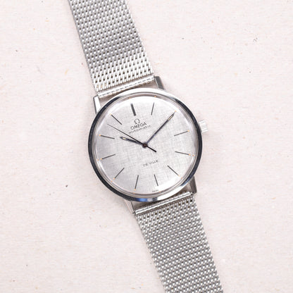 Omega 165.008 | 34,5 mm | 1968 | Cadran texturé Lin | Écrin Omega | Acier