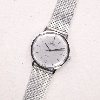 Omega 165.008 | 34,5 mm | 1968 | Cadran texturé Lin | Écrin Omega | Acier