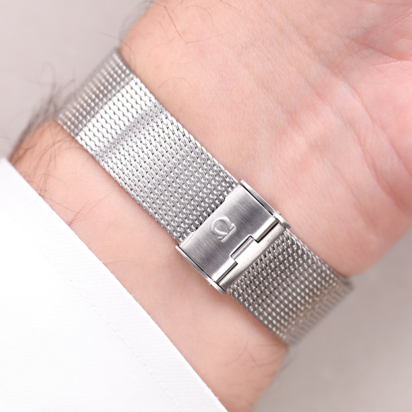 Omega 165.008 | 34,5 mm | 1968 | Cadran texturé Lin | Écrin Omega | Acier